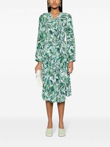 DVF Diane von Furstenberg Leo reversible wrap midi dress - Groen