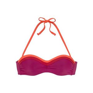 s.Oliver Bügel-Bandeau-Bikini-Top "Yella", mit kontrastfarbenen Details