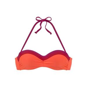 s.Oliver Bügel-Bandeau-Bikini-Top "Yella", mit kontrastfarbenen Details