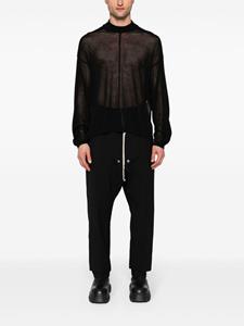 Rick Owens fine-knit cotton jumper - Zwart