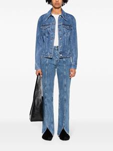 LVIR wrinkled-detailed cotton jeans - Blauw