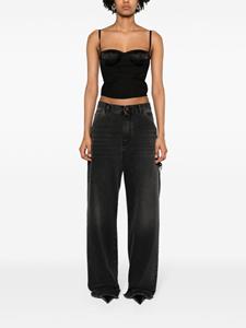 DARKPARK Lisa medium-rise wide-leg jeans - Zwart