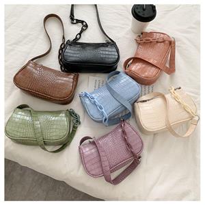 ShipaMee Casual Women Zipper Solid Color PU Leather Shoulder Bags Retro Mini Bags Messenger Handbags