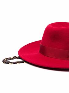 Borsalino Fedora hoed - Rood