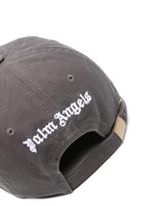 Palm Angels logo-embroidered cotton baseball cap - Grijs