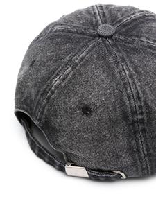 IRO logo-embroidered denim cap - Zwart