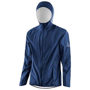 Löffler  Hooded Jacket WPM Pocket - Regenjas, blauw