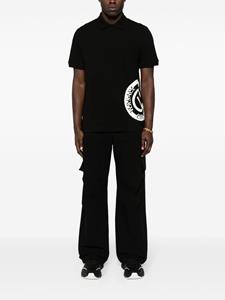 Versace Jeans Couture V-Emblem piqué polo shirt - Zwart