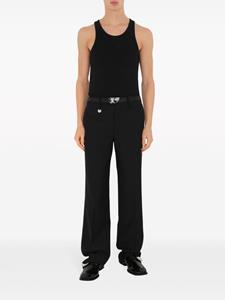 Burberry ribbed-knit vest top - Zwart