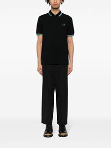 Fred Perry Poloshirt met dubbele kraag - Zwart