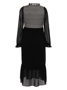 Batsheva Chiffon jurk - Zwart