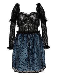 Batsheva Mini-jurk van kant - Zwart