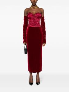 CHIARA BONI La Petite Robe Midi-jurk met bustiere - Rood