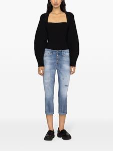 DONDUP High waist cropped jeans - Blauw
