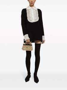 Dolce & Gabbana Mini-jurk van scheerwol - Zwart