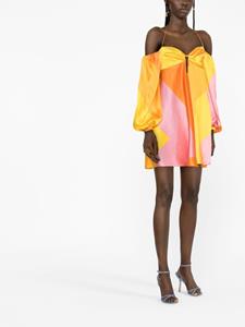 Raquel Diniz Mini-jurk met print - Oranje