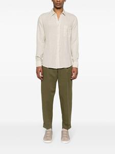PT Torino pleat-detailed twill chino trousers - Groen