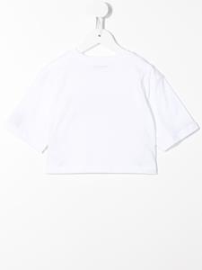 MSGM Kids T-shirt met logoprint - Wit