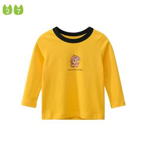 27kids Koreaanse stijl meisjes T-shirt met lange mouwen Cartoon Top voor kinderen