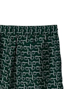 Burberry B-print silk shorts - Groen