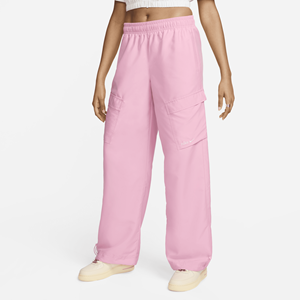 Nike Sportswear geweven cargobroek voor dames - Roze