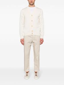 Jacob Cohën logo-plaque tapered trousers - Beige
