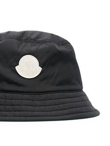 Moncler reversible bucket hat - Zwart