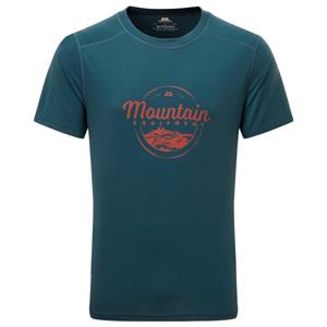 Mountain Equipment  Headpoint Script Tee - Sportshirt, blauw