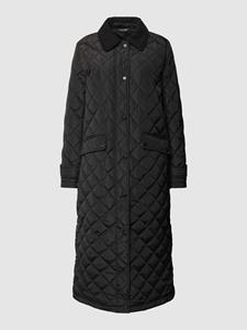 Lauren Ralph Lauren Gewatteerde lange jas met klepzakken en labelpatch