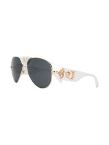 Versace Eyewear Medusa zonnebril met piloten montuur - Wit