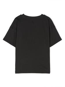 Mini Rodini logo-printed organic-cotton T-shirt - Zwart