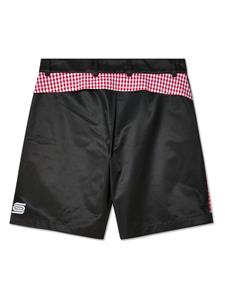 Olly Shinder gingham-print shorts - Zwart