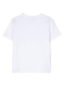 Paolo Pecora Kids logo-appliqué cotton T-shirt - Wit