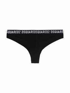 Dsquared2 Slip met logo tailleband - Zwart