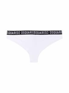 Dsquared2 Slip met logo tailleband - Wit