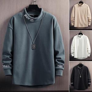 Meizhenchang Sweatshirt Halfhoge kraag Warme contrastkleuren Vrije tijd Comfortabel herensweatshirt voor dagelijks gebruik