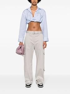 MSGM belted cargo trousers - Grijs