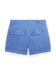 Ralph Lauren Kids Linnen shorts - Blauw
