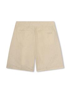 Lanvin Enfant Katoenen shorts met strikdetail - Beige