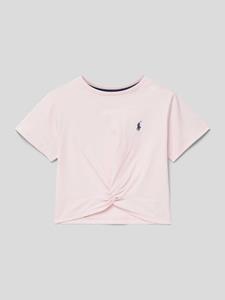 Polo Ralph Lauren Teens Kort T-shirt met labelstitching