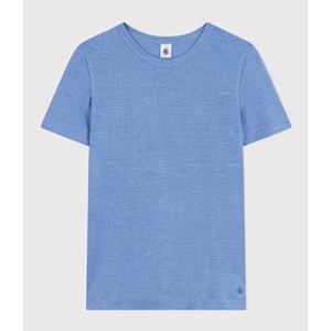 PETIT BATEAU Iconic T-shirt, ronde hals, linnen jersey