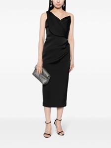 Rachel Gilbert Edan asymmetric midi dress - Zwart
