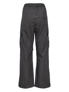 CHOCOOLATE logo-embroidered cotton cargo trousers - Grijs