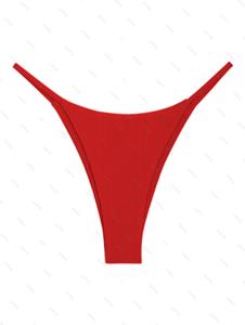 Zaful Ribbed Bikini Bottom