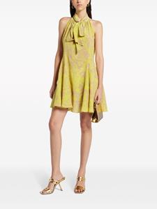 Versace Barocco zijden mini-jurk - Geel