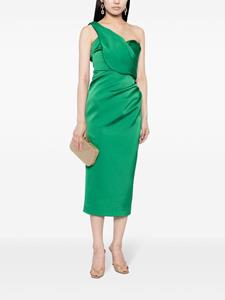Rachel Gilbert Edan one-shoulder midi dress - Groen