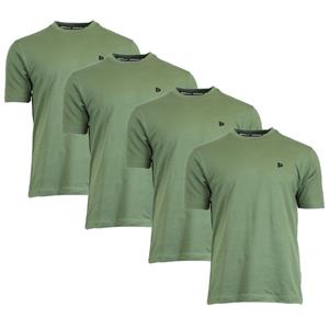 Donnay Donnay Heren - 4-Pack - T-Shirt Vince - Legergroen