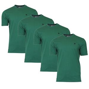 Donnay Donnay Heren - 4-Pack - T-Shirt Vince - Bosgroen