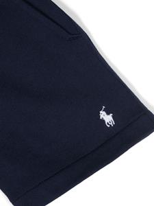 Ralph Lauren Kids Polo Pony cotton track shorts - Blauw