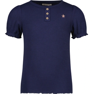 Like Flo-collectie T-shirt solid rib (navy)